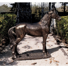 Hochwertige bronze pferd lebensgroße statue für garten dekoration